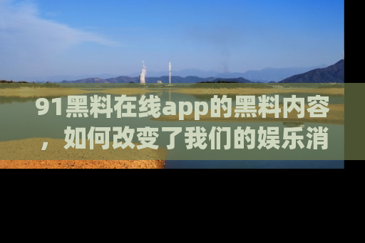 91黑料在线app的黑料内容，如何改变了我们的娱乐消费习惯？