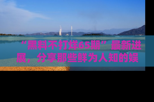 “黑料不打烊65期”最新进展,分享那些鲜为人知的娱乐八卦