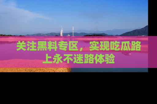 关注黑料专区，实现吃瓜路上永不迷路体验