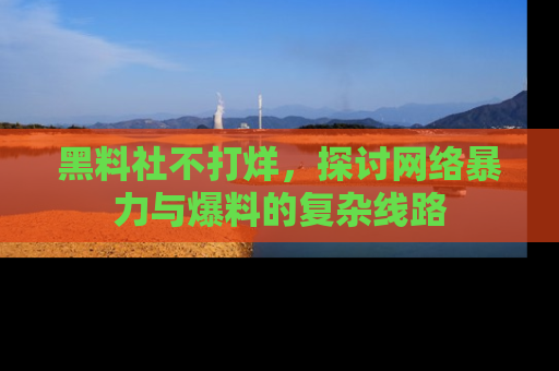 黑料社不打烊，探讨网络暴力与爆料的复杂线路