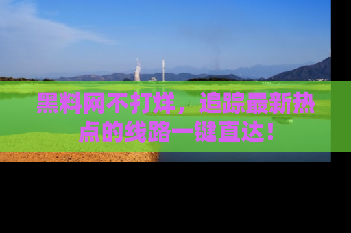 黑料网不打烊，追踪最新热点的线路一键直达！