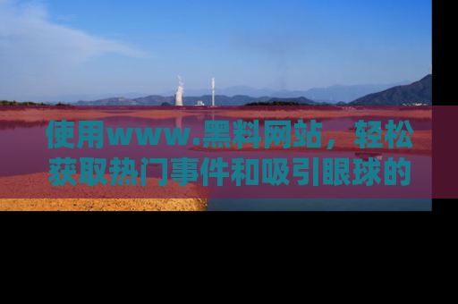 使用www.黑料网站，轻松获取热门事件和吸引眼球的黑料
