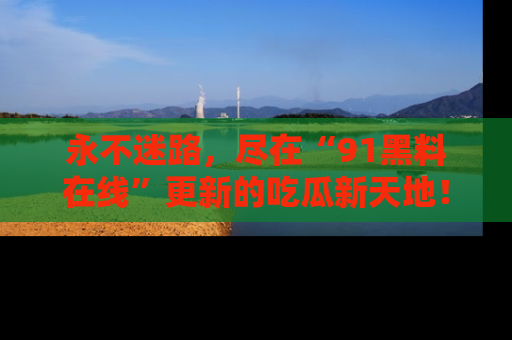 永不迷路，尽在“91黑料在线”更新的吃瓜新天地！