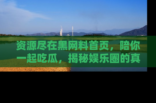 资源尽在黑网料首页,陪你一起吃瓜,揭秘娱乐圈的真实内幕